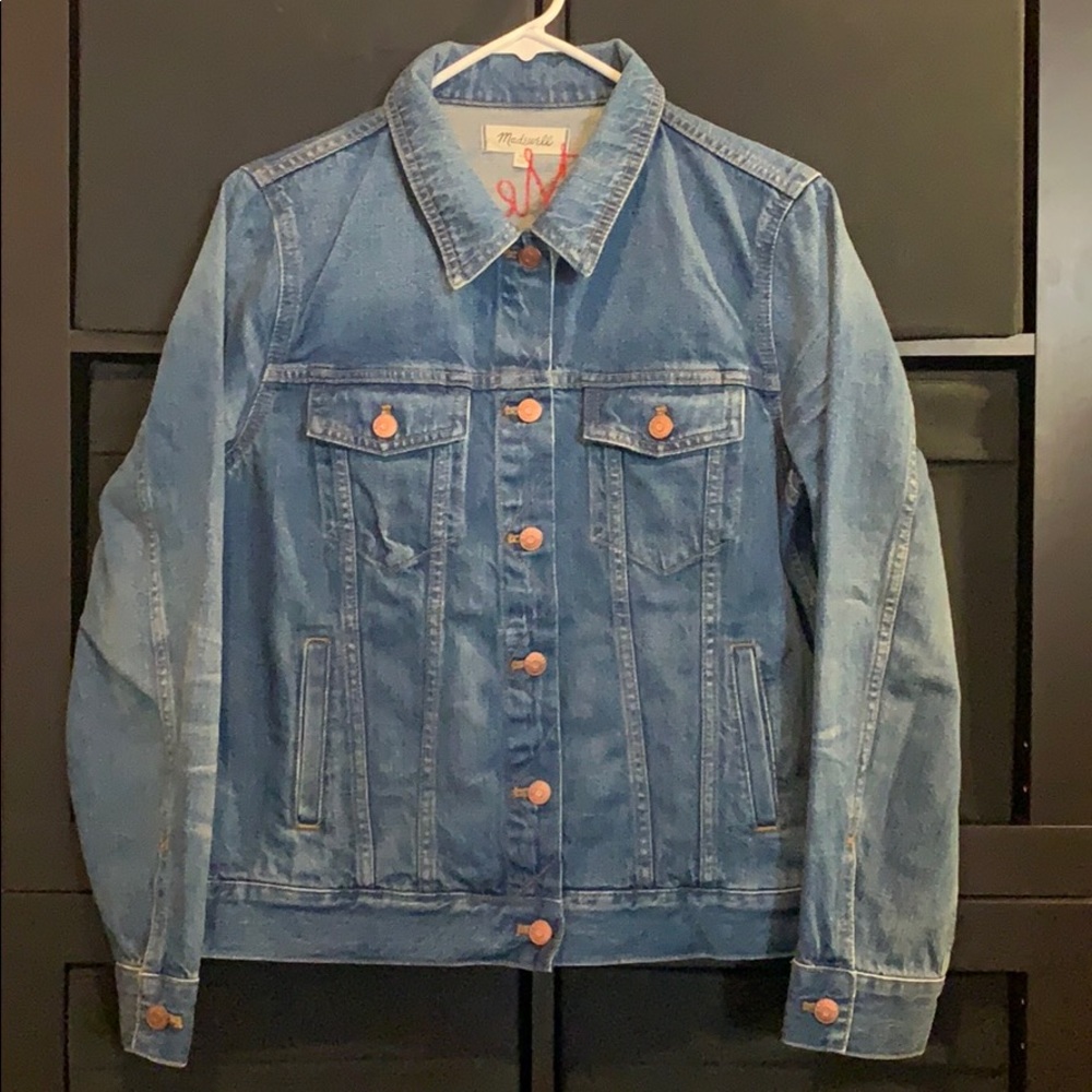 Madewell Embroidered Denim Jacket